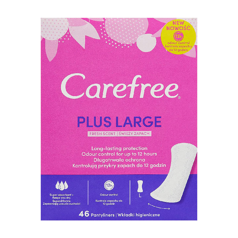 Carefree Plus Σερβιετάκια L 48 Τεμάχια Carefree Plus Σερβιετάκια L 48 Τεμάχια