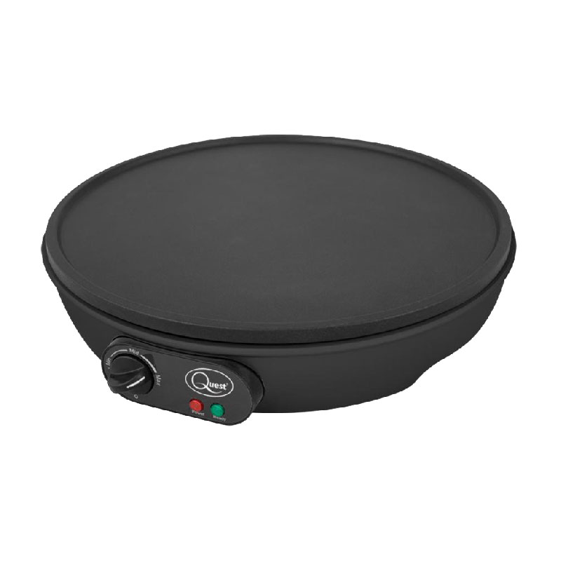 Quest Pancake And Crepe Maker 1000 Watt, 30 cm Non-Stick Plate, CE Quest Pancake And Crepe Maker 1000 Watt, 30 cm Non-Stick Plate, CE