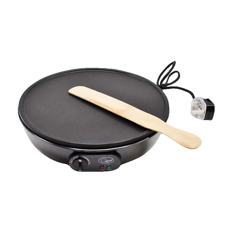Quest Pancake And Crepe Maker 1000 Watt, 30 cm Non-Stick Plate, CE Quest Pancake And Crepe Maker 1000 Watt, 30 cm Non-Stick Plate, CE