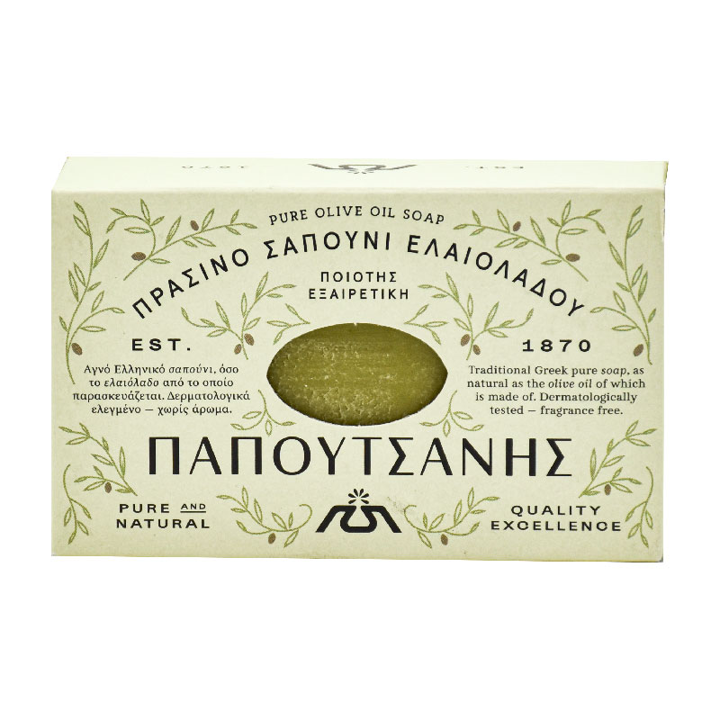 Παπουτσάνης Πράσινο Σαπούνι Ελαιόλαδου 125 g Παπουτσάνης Πράσινο Σαπούνι Ελαιόλαδου 125 g