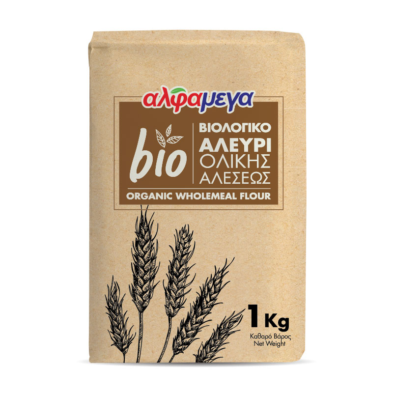 Αλφαμέγα Βιολογικό Αλεύρι Ολικής Αλέσεως 1 kg Αλφαμέγα Βιολογικό Αλεύρι Ολικής Αλέσεως 1 kg