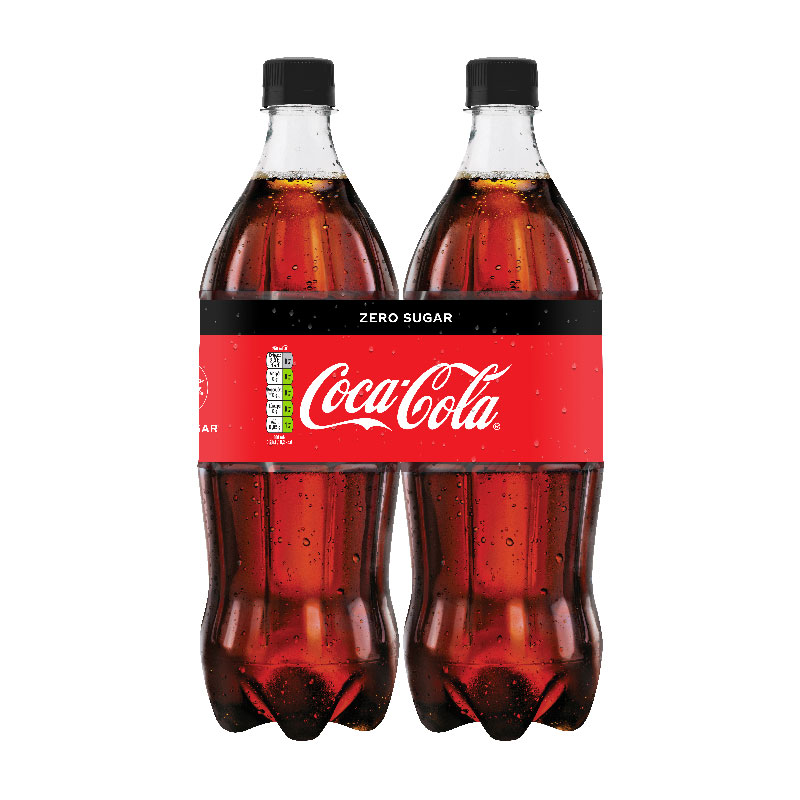 Coca Cola Zero Αναψυκτικό 2x1 L Coca Cola Zero Αναψυκτικό 2x1 L